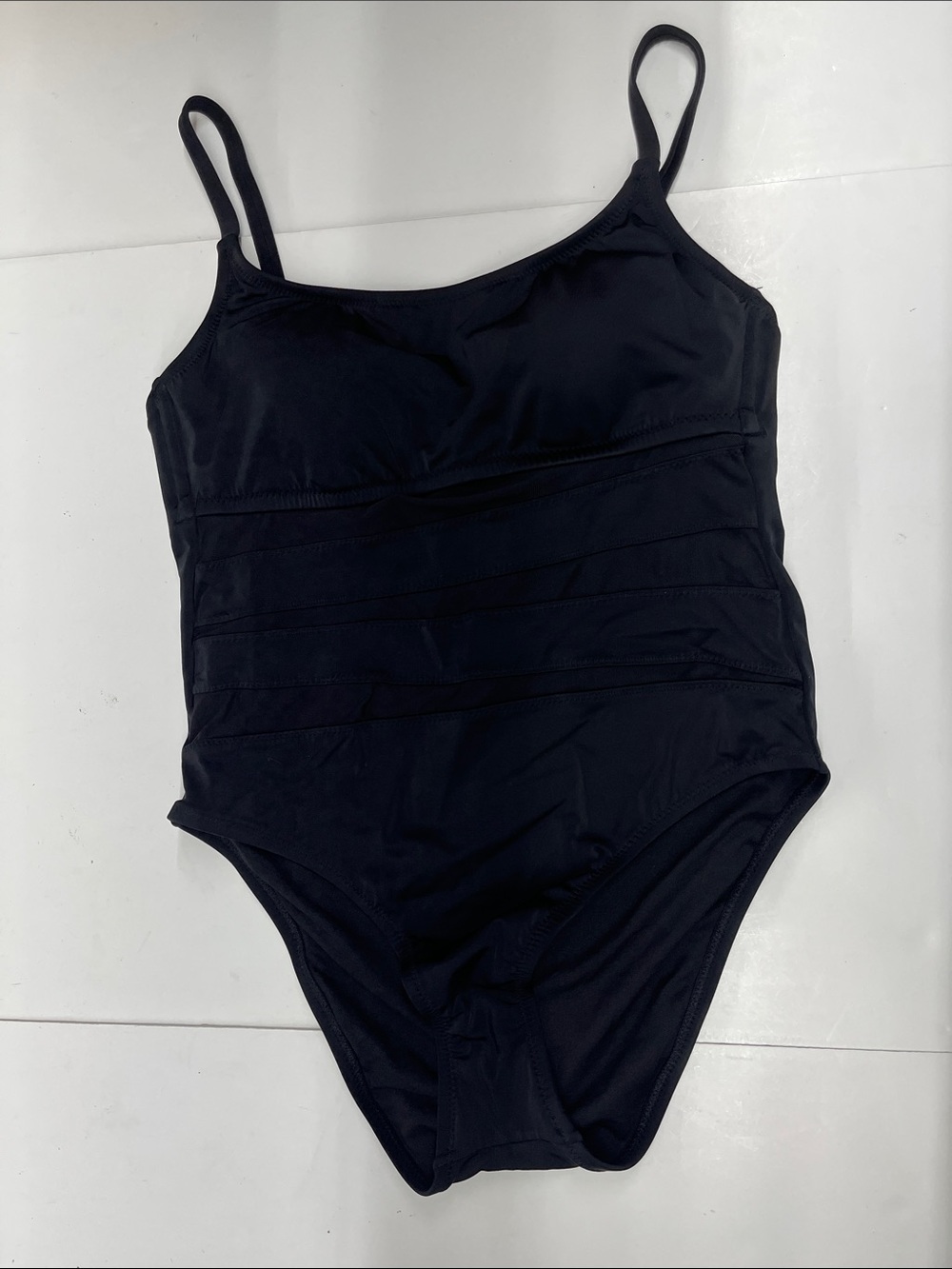NEW Shade & Shore Black One-Piece Swimsuit Women’s size 14